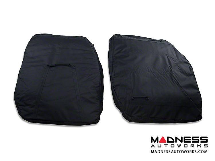 Jeep Wrangler JK Front Door Storage Bag Kit - Black